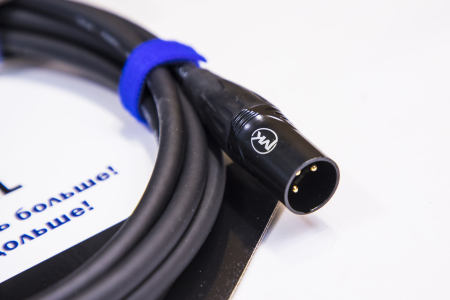 Микрофонный кабель MUZKABEL XXFMK1B - 1,5 метра, XLR – XLR