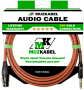 Аудио кабель MUZKABEL BSJMK5B - 1,5 метра, XLR (мама) - JACK (стерео)