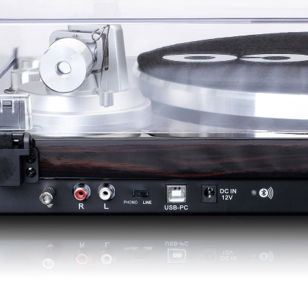 Виниловый проигрыватель Lenco LBT-188 Walnut