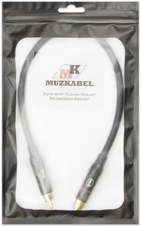 Патч-кабель MUZKABEL RCBIK3P - 0.15 метра, RCA – RCA (Красное кольцо)