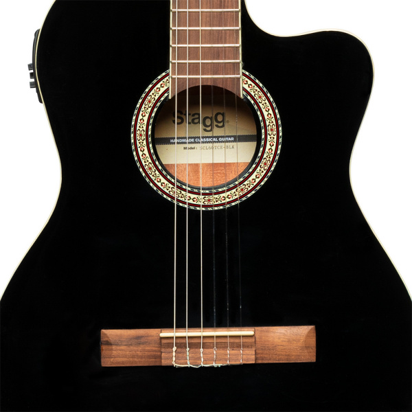 Гитара классическая STAGG SCL60 TCE-BLK
