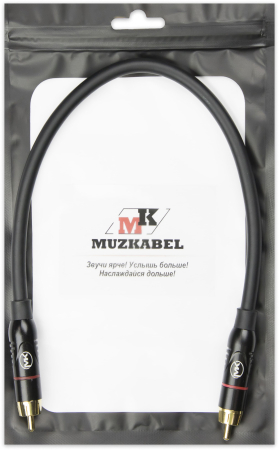 Патч-кабель MUZKABEL RCBIK3P - 0.15 метра, RCA – RCA (Красное кольцо)