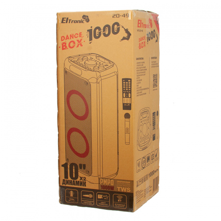 Портативная Акустическая система ELTRONIC EL 20-49 DANCE BOX 1000