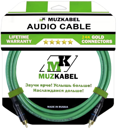 Аудио кабель MUZKABEL SRCIK2 - 8 метров, RCA - RCA