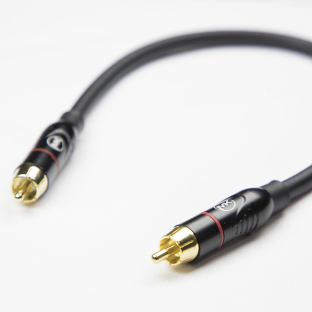 Патч-кабель MUZKABEL RCBIK3P - 0.15 метра, RCA – RCA (Красное кольцо)