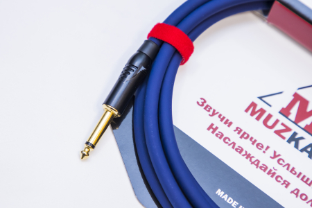 Гитарный кабель MUZKABEL FJSIK4S - 1,5 метра, JACK (моно) - XLR (папа)